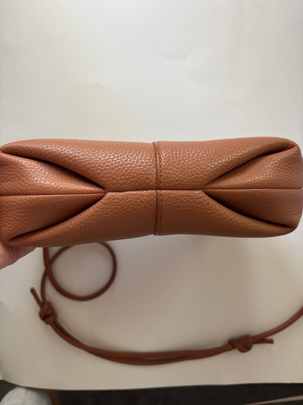 Polene Beri Brown Leather Crossbody Bag with Gold Hardware - Picture 3 of 8